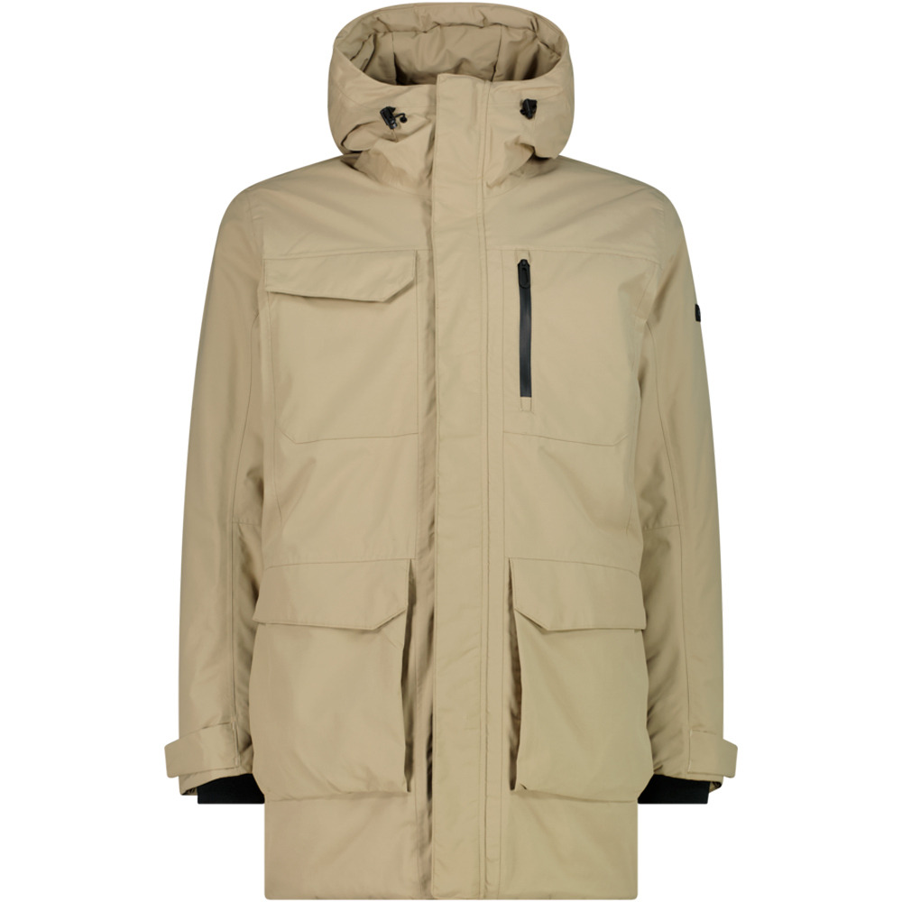 Cmp chaqueta impermeable insulada hombre MAN PARKA ZIP HOOD vista frontal