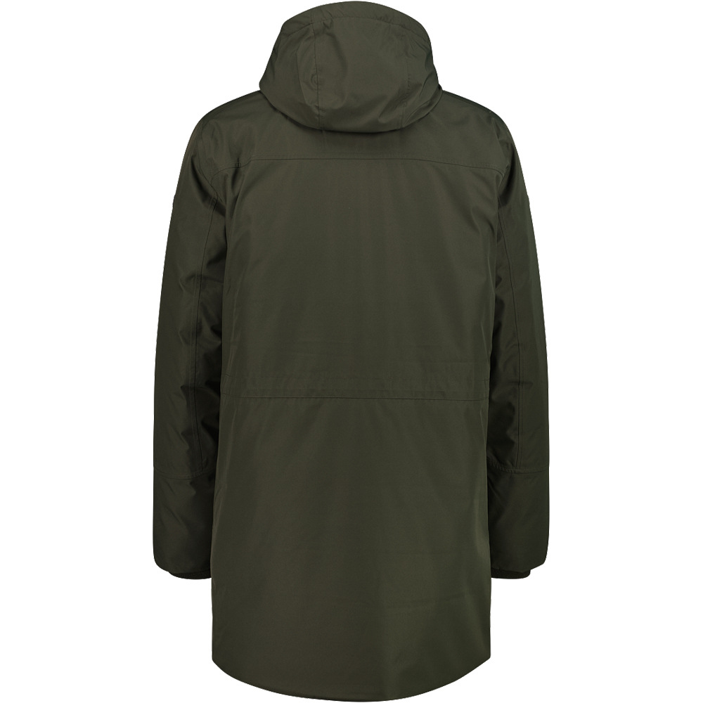 Cmp chaqueta impermeable insulada hombre MAN PARKA ZIP HOOD vista trasera