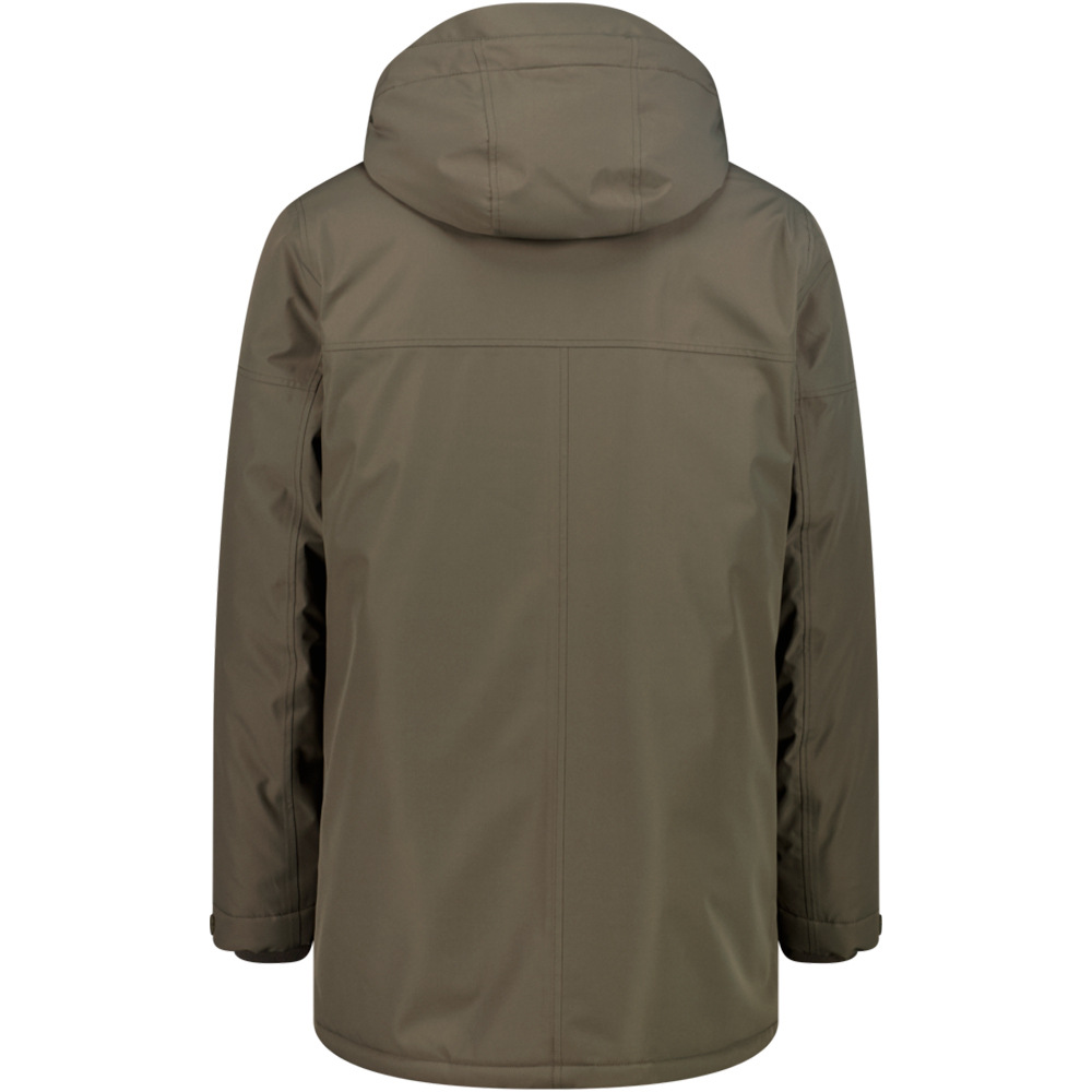 Cmp chaqueta impermeable insulada hombre MAN PARKA ZIP HOOD vista trasera