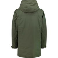Cmp chaqueta impermeable insulada hombre MAN PARKA ZIP HOOD vista trasera