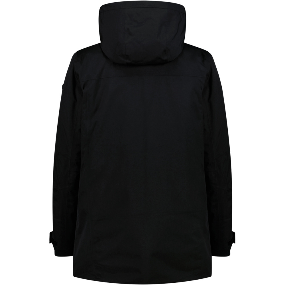 Cmp chaqueta impermeable insulada hombre MAN PARKA ZIP HOOD vista trasera