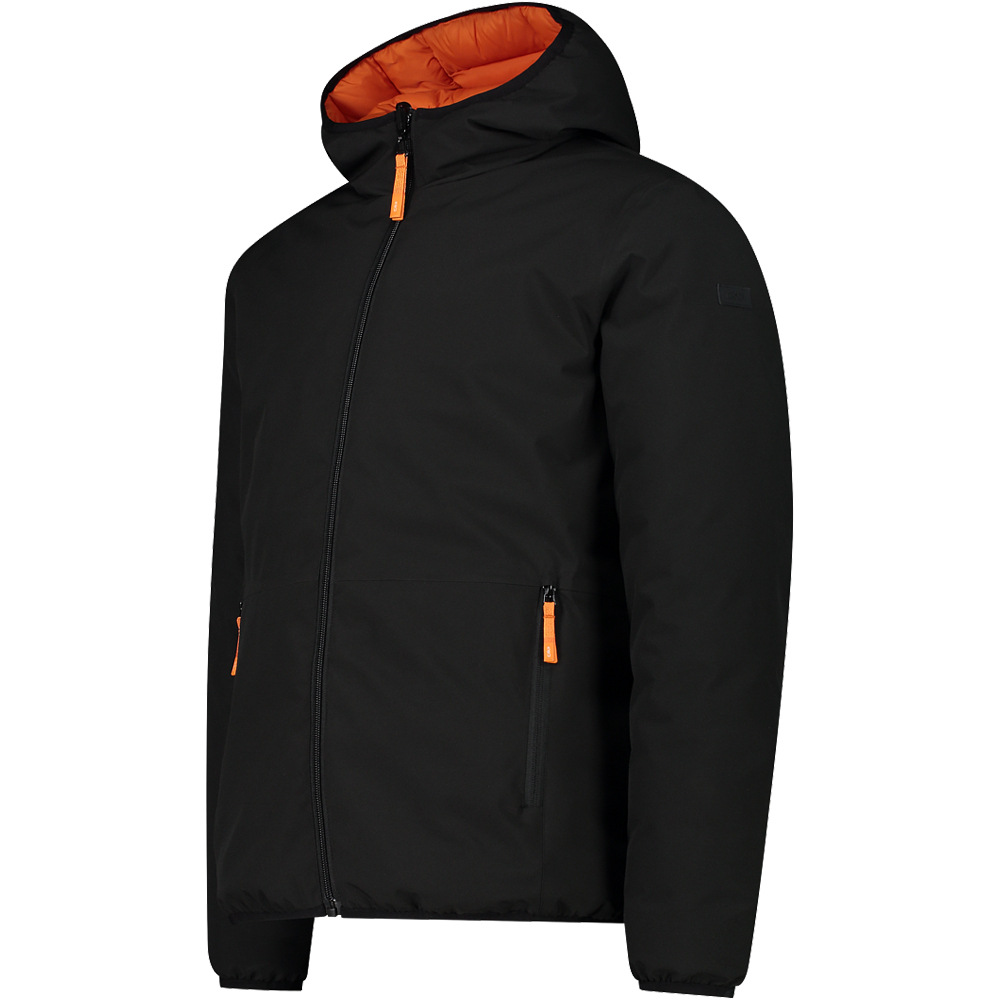 Cmp chaqueta impermeable insulada hombre MAN REVERSE JACKET FIX HOOD vista detalle