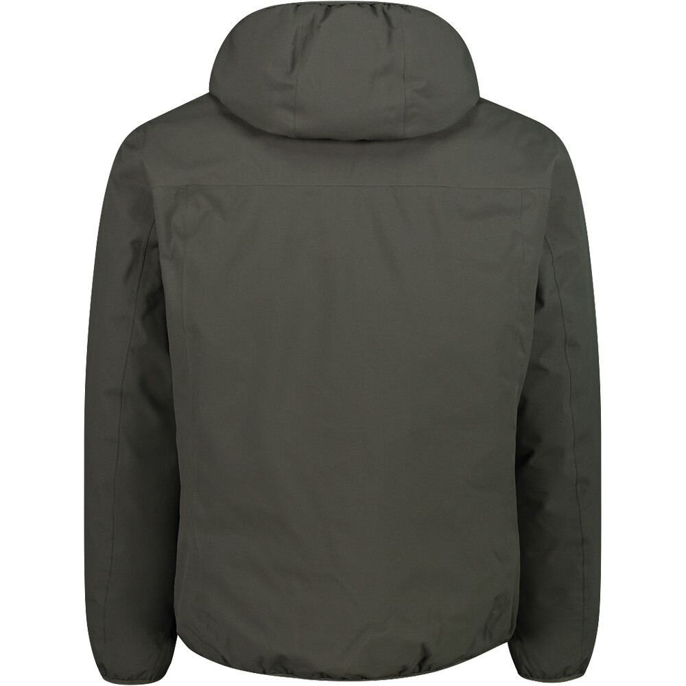 Cmp chaqueta impermeable insulada hombre MAN REVERSE JACKET FIX HOOD vista trasera