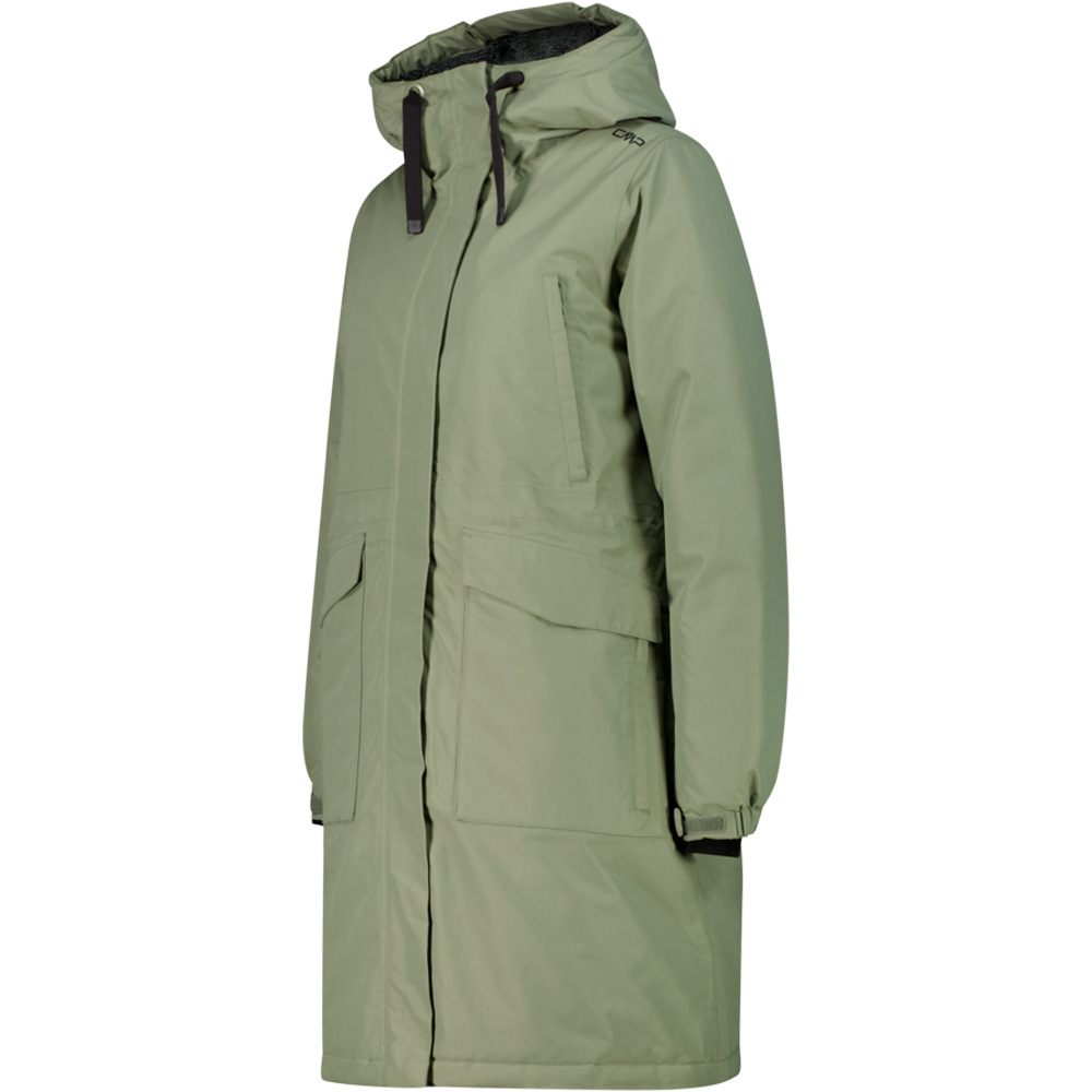 Cmp chaqueta impermeable insulada mujer WOMAN COAT FIX HOOD vista detalle