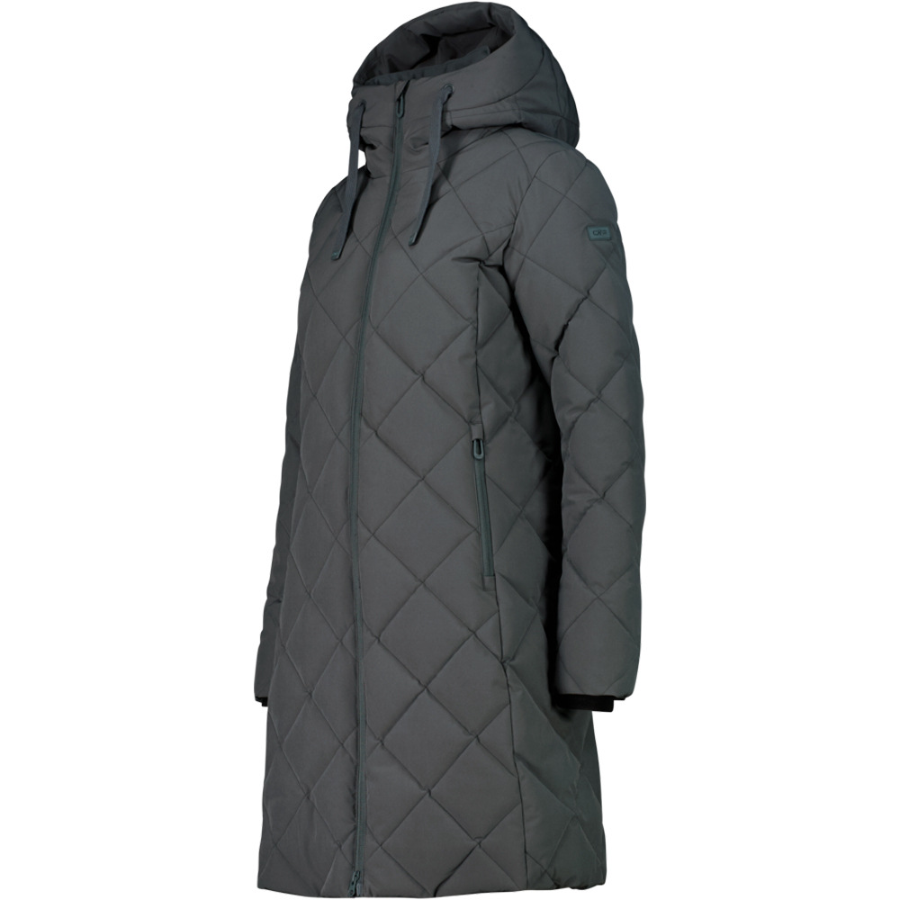 Cmp chaqueta impermeable insulada mujer WOMAN COAT FIX HOOD vista detalle