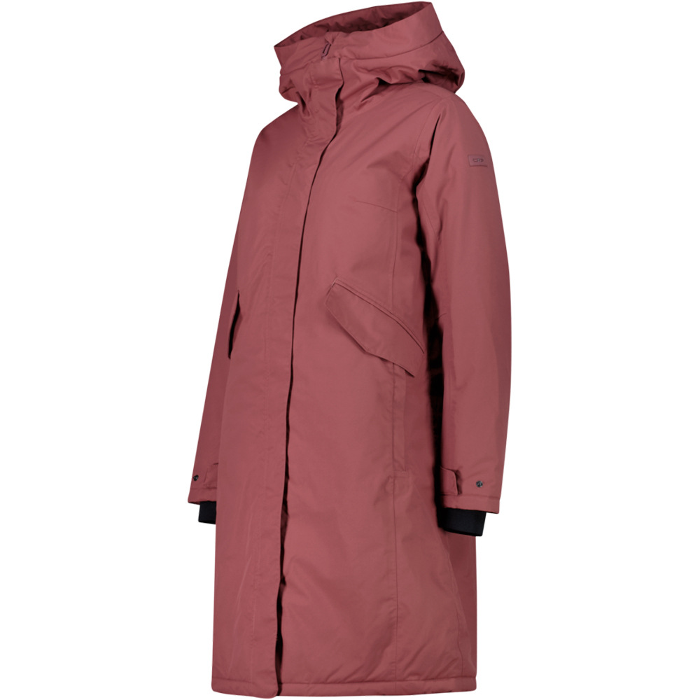 Cmp chaqueta impermeable insulada mujer WOMAN COAT FIX HOOD vista detalle