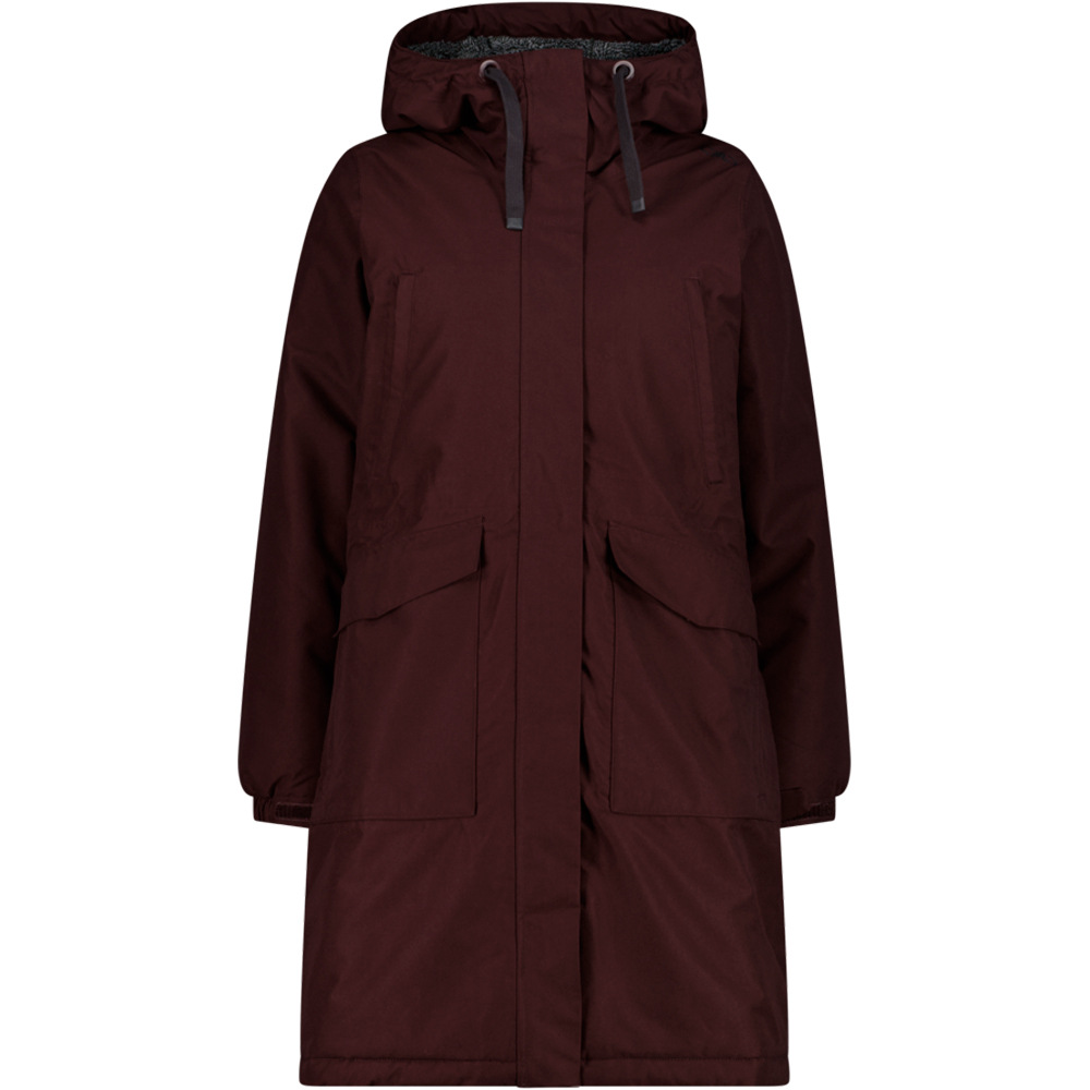 Cmp chaqueta impermeable insulada mujer WOMAN COAT FIX HOOD vista frontal