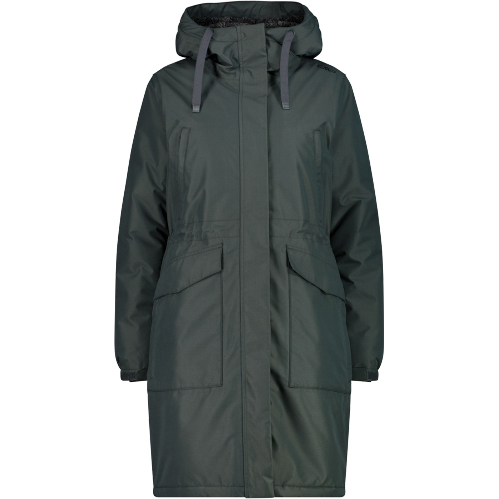 Cmp chaqueta impermeable insulada mujer WOMAN COAT FIX HOOD vista frontal