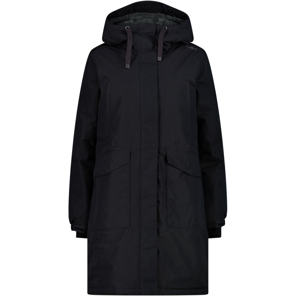 Cmp chaqueta impermeable insulada mujer WOMAN COAT FIX HOOD vista frontal