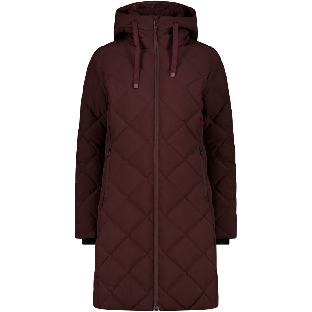 Cmp chaqueta impermeable insulada mujer WOMAN COAT FIX HOOD vista frontal