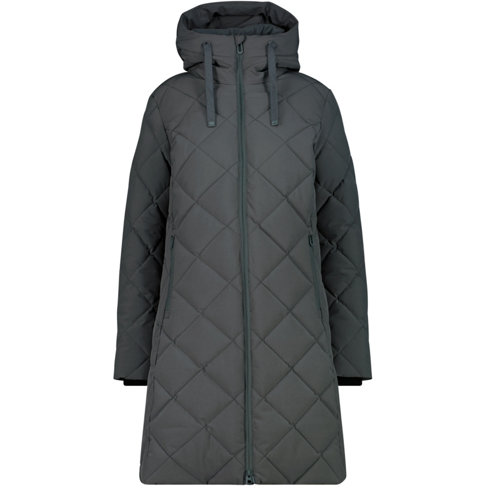 Cmp chaqueta impermeable insulada mujer WOMAN COAT FIX HOOD vista frontal