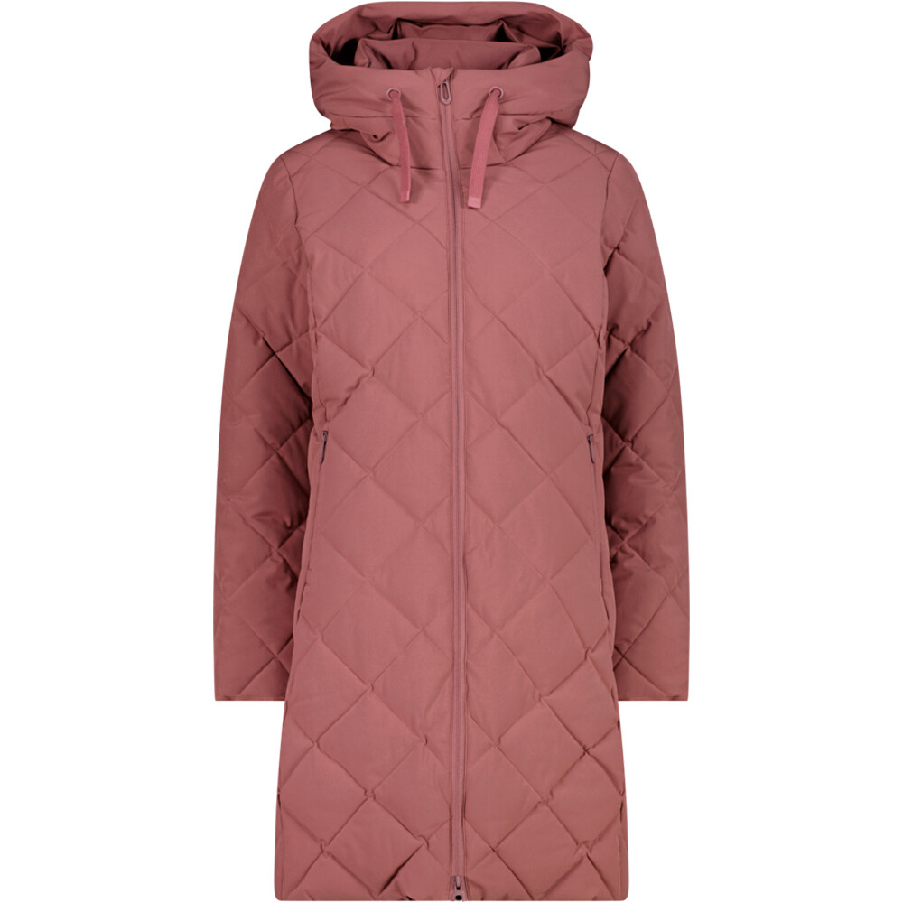 Cmp chaqueta impermeable insulada mujer WOMAN COAT FIX HOOD vista frontal