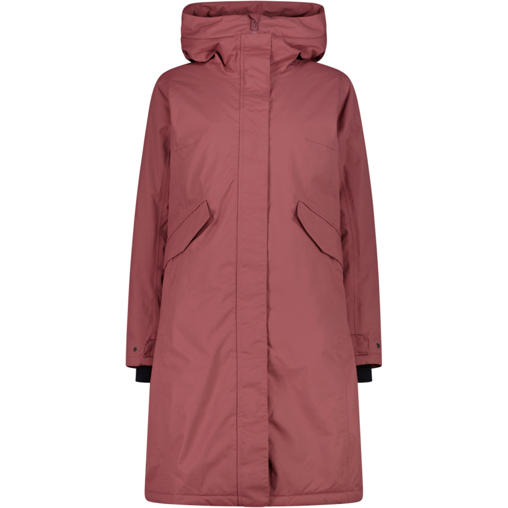 Cmp chaqueta impermeable insulada mujer WOMAN COAT FIX HOOD vista frontal