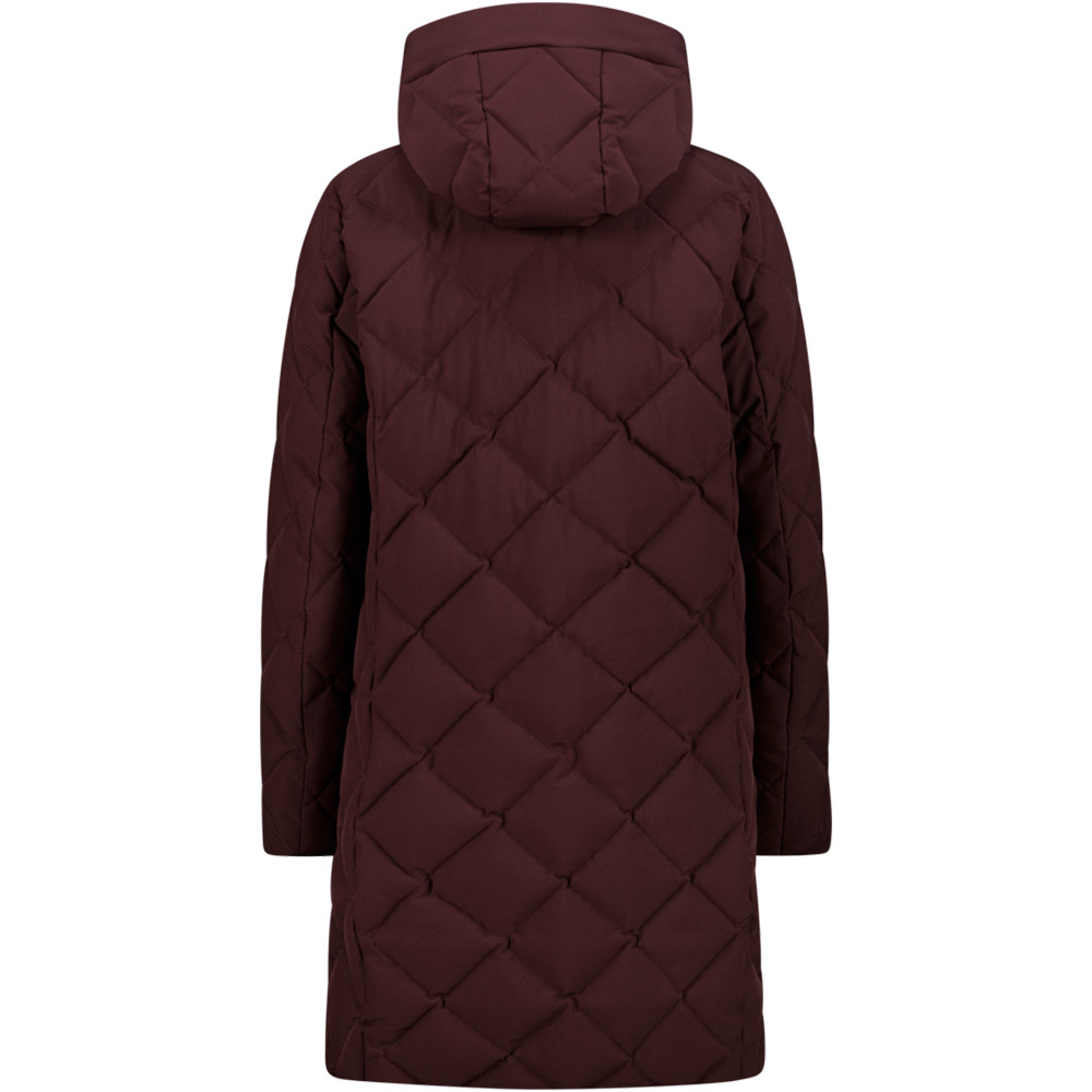 Cmp chaqueta impermeable insulada mujer WOMAN COAT FIX HOOD vista trasera