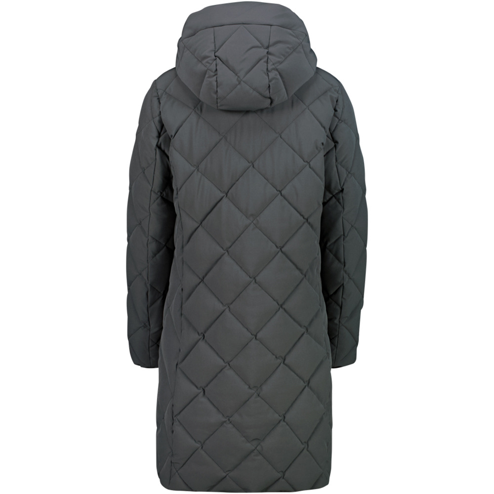 Cmp chaqueta impermeable insulada mujer WOMAN COAT FIX HOOD vista trasera