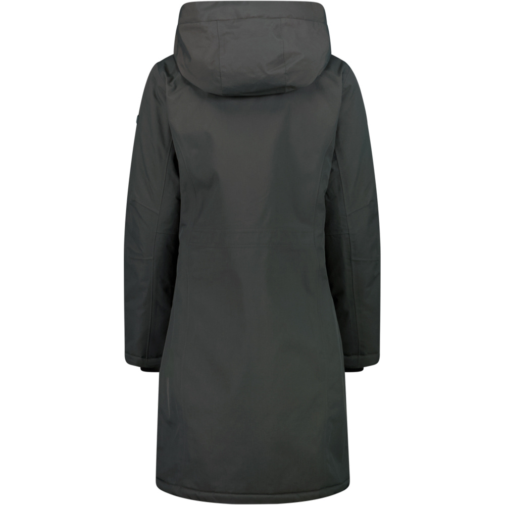 Cmp chaqueta impermeable insulada mujer WOMAN COAT FIX HOOD vista trasera