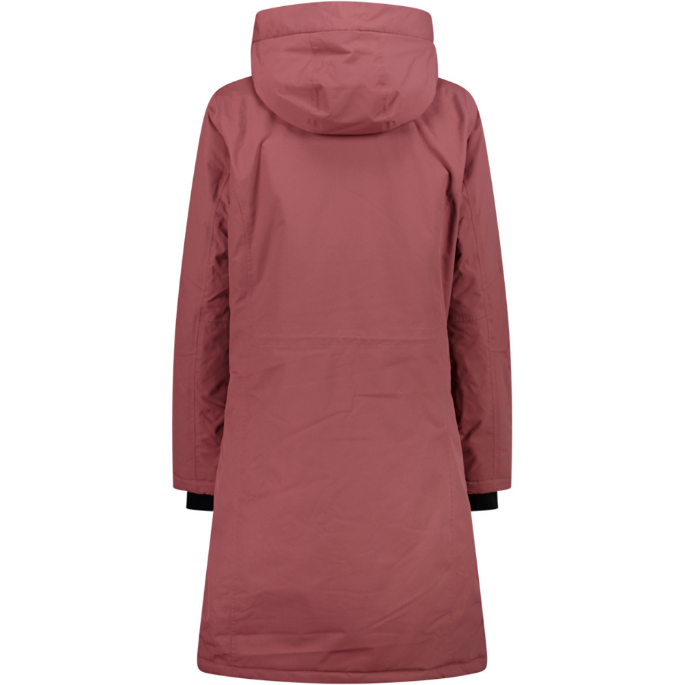 Cmp chaqueta impermeable insulada mujer WOMAN COAT FIX HOOD vista trasera