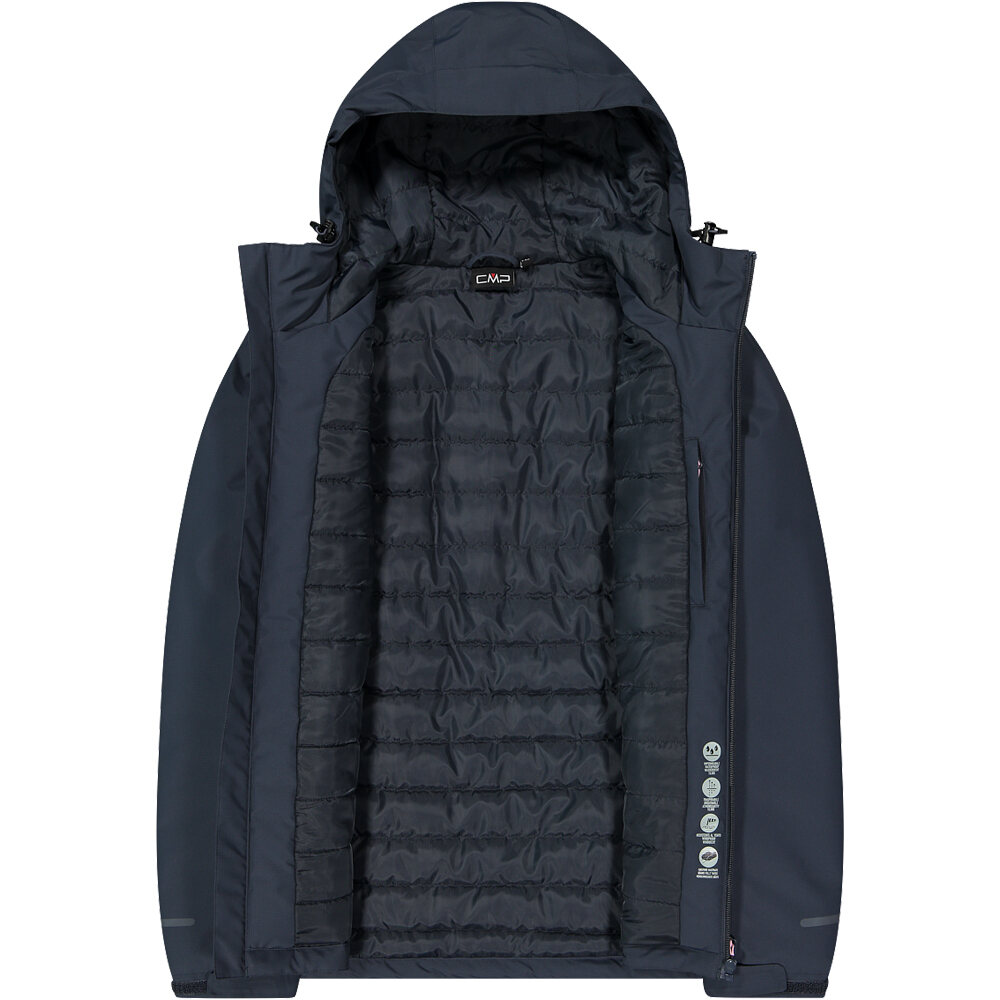 Cmp chaqueta impermeable insulada mujer WOMAN JACKET FIX HOOD 03