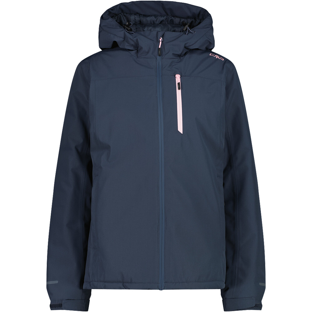 Cmp chaqueta impermeable insulada mujer WOMAN JACKET FIX HOOD vista frontal
