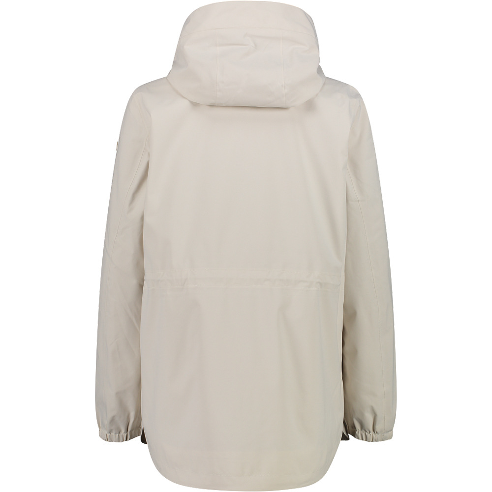 Cmp chaqueta impermeable insulada mujer WOMAN JACKET FIX HOOD vista trasera