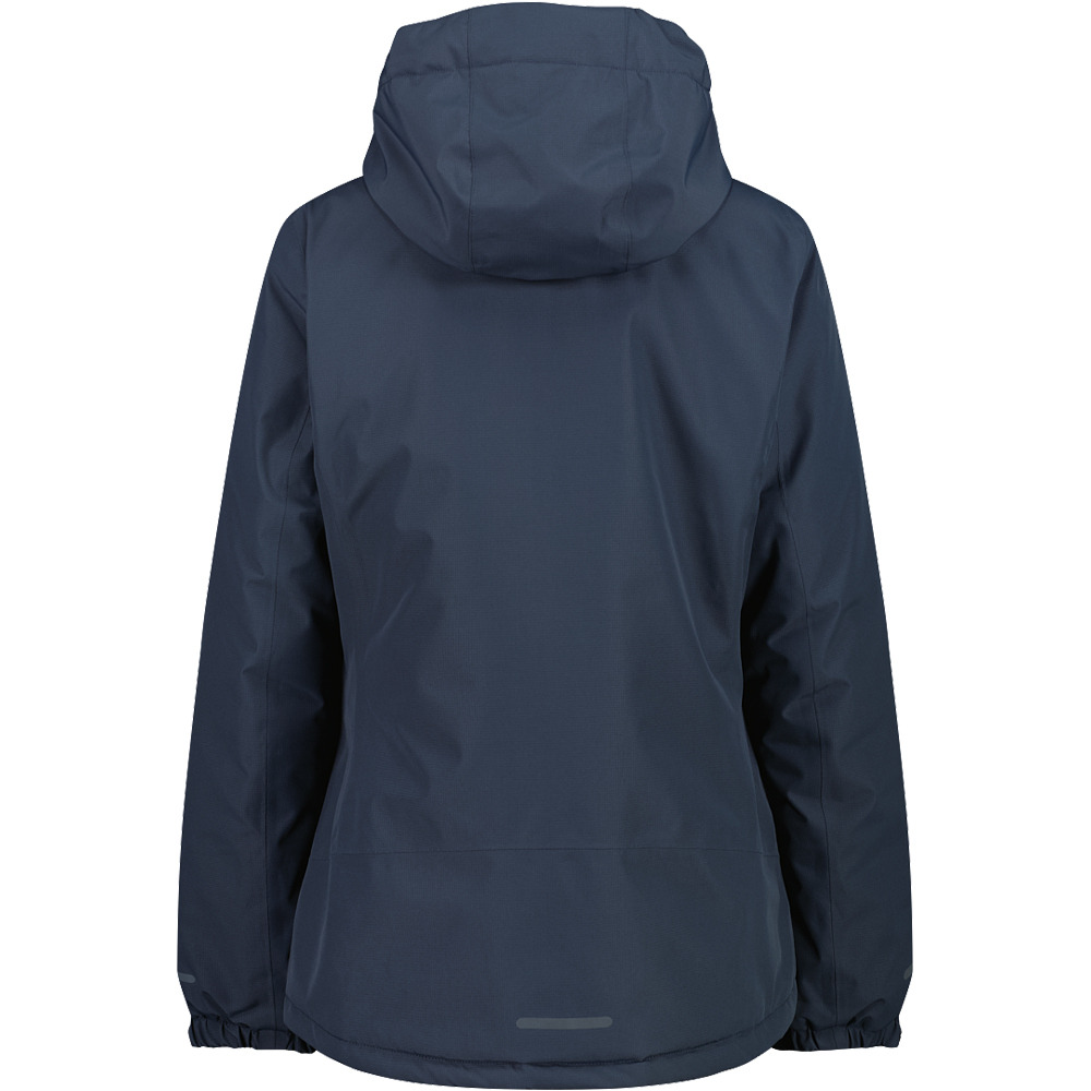 Cmp chaqueta impermeable insulada mujer WOMAN JACKET FIX HOOD vista trasera