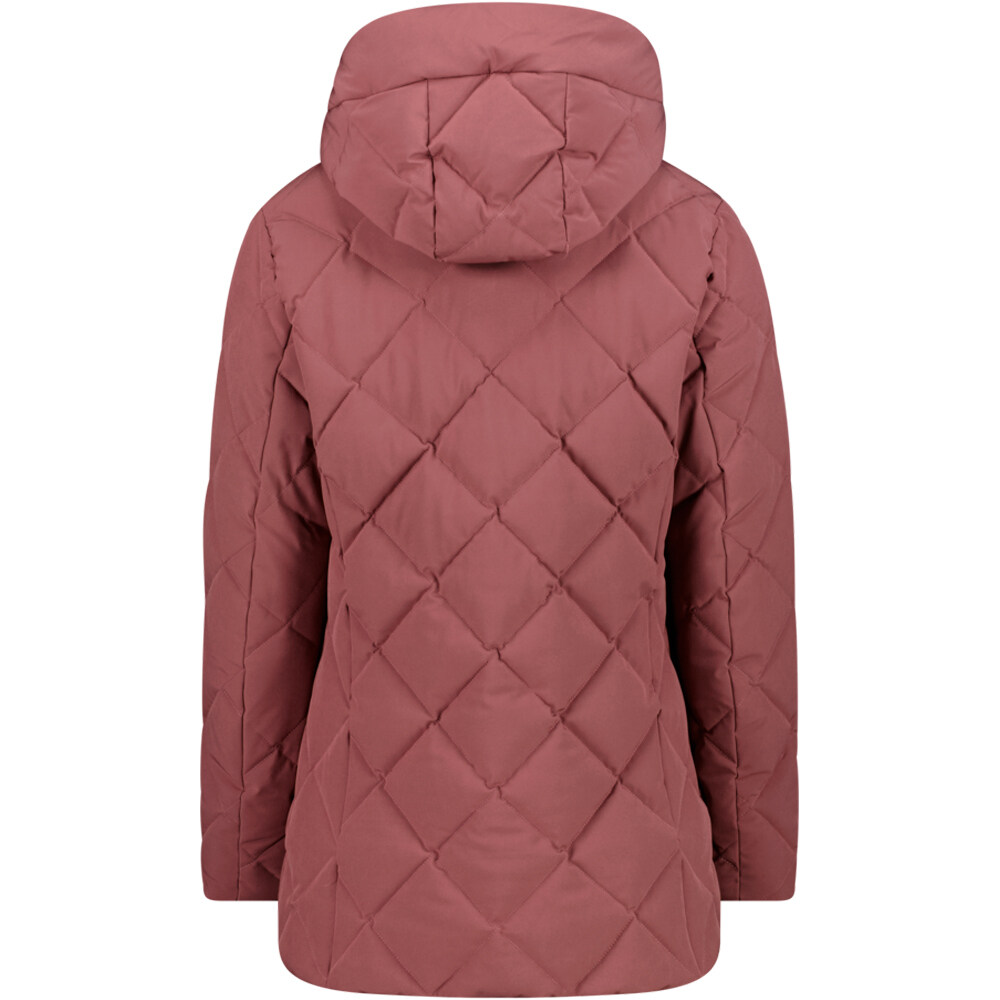 Cmp chaqueta impermeable insulada mujer WOMAN JACKET FIX HOOD vista trasera