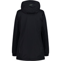 Cmp chaqueta impermeable insulada mujer WOMAN JACKET LONG FIX HOOD vista trasera