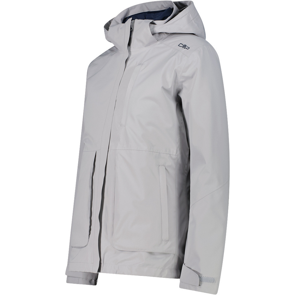 Cmp chaqueta impermeable insulada mujer WOMAN JACKET ZIP HOOD DETACHBLE INN.JACKET vista detalle