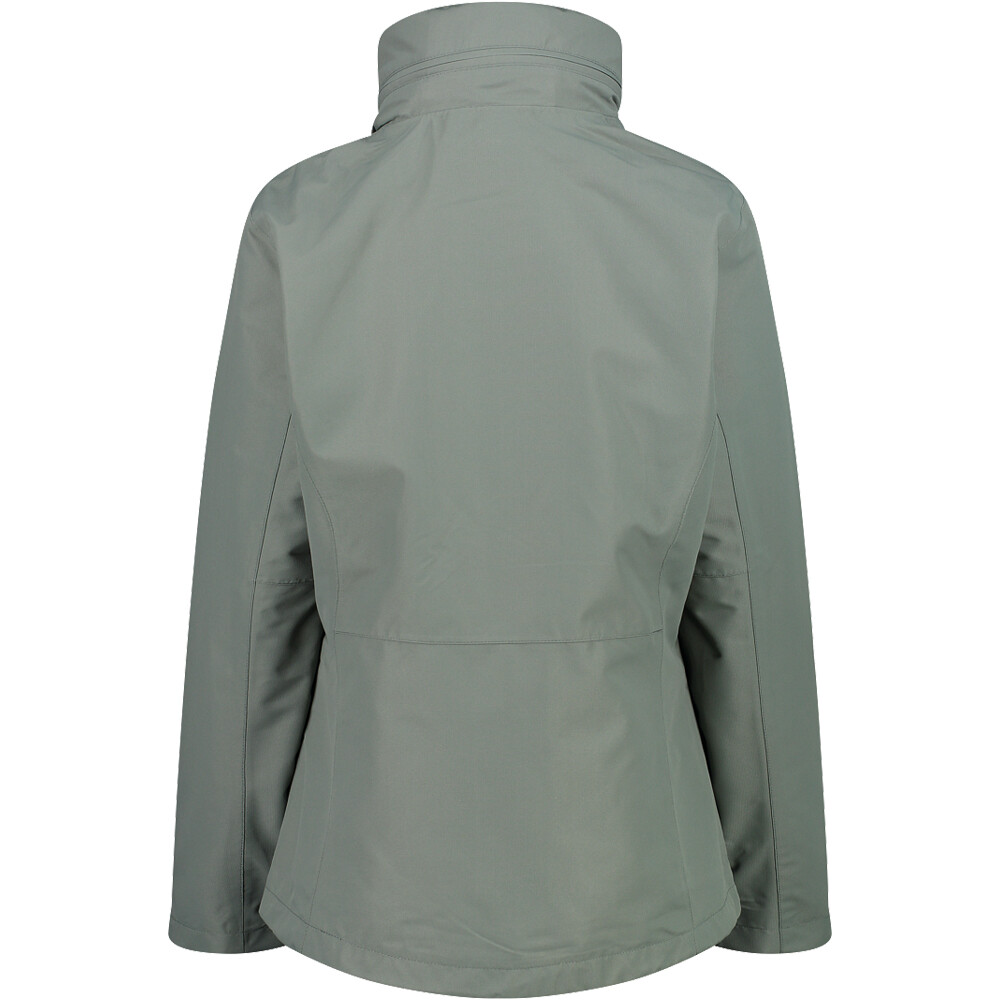 Cmp chaqueta impermeable insulada mujer WOMAN JACKET ZIP HOOD DETACHBLE INN.JACKET vista trasera