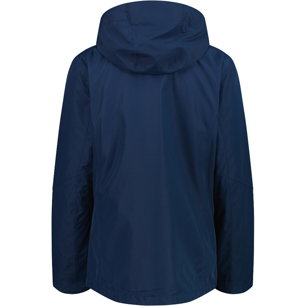 Cmp chaqueta impermeable insulada mujer WOMAN JACKET ZIP HOOD DETACHBLE INN.JACKET vista trasera