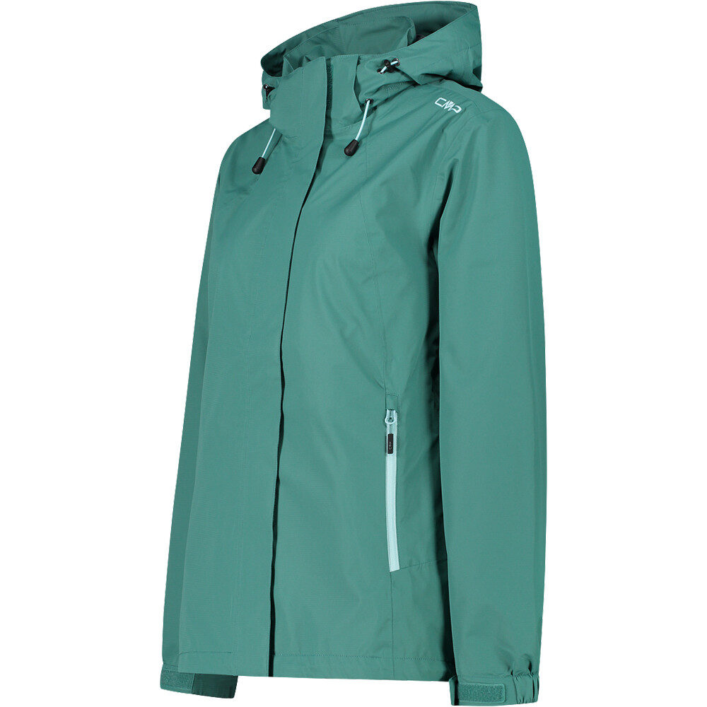 Cmp chaqueta impermeable insulada mujer WOMAN JACKET ZIP HOOD WITH VENTILATION vista detalle
