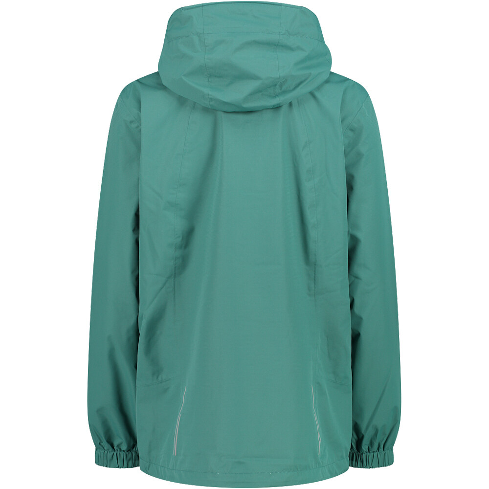 Cmp chaqueta impermeable insulada mujer WOMAN JACKET ZIP HOOD WITH VENTILATION vista trasera