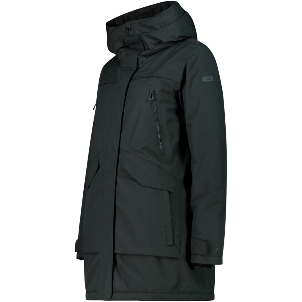 Cmp chaqueta impermeable insulada mujer WOMAN PARKA FIX HOOD vista detalle