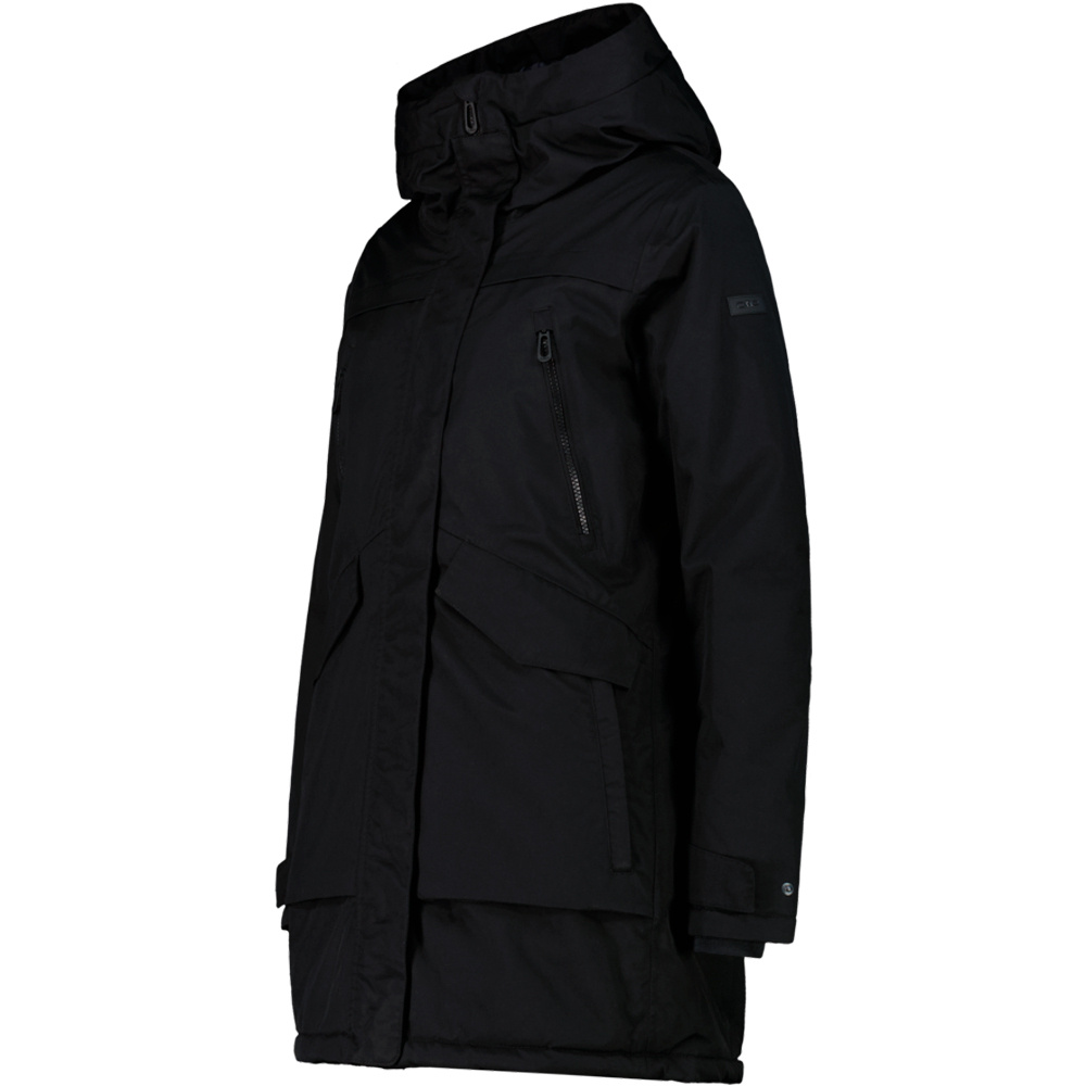Cmp chaqueta impermeable insulada mujer WOMAN PARKA FIX HOOD vista detalle