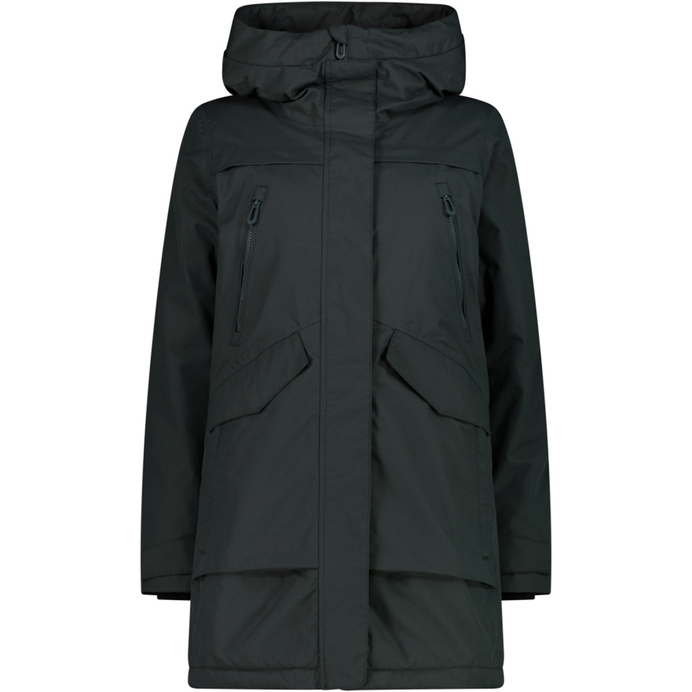 Cmp chaqueta impermeable insulada mujer WOMAN PARKA FIX HOOD vista frontal