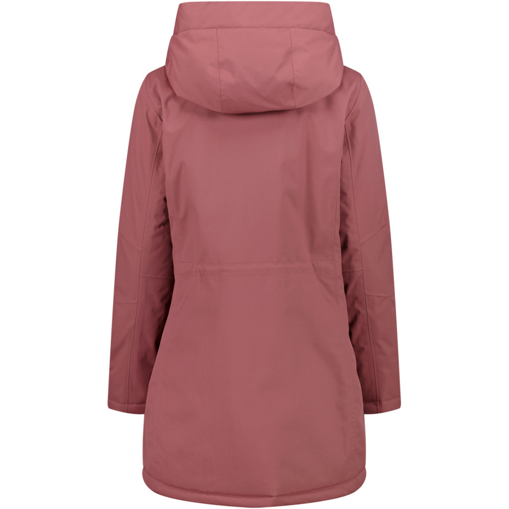 Cmp chaqueta impermeable insulada mujer WOMAN PARKA FIX HOOD vista trasera