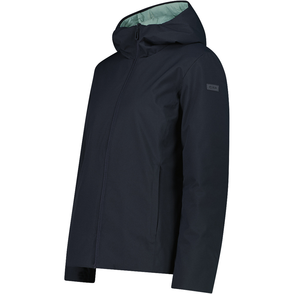Cmp chaqueta impermeable insulada mujer WOMAN REVERSE JACKET FIX HOOD vista detalle