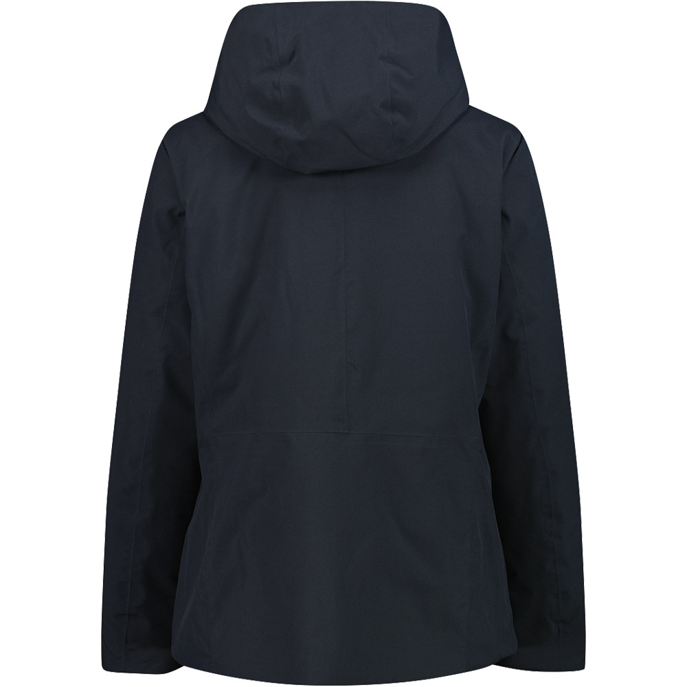 Cmp chaqueta impermeable insulada mujer WOMAN REVERSE JACKET FIX HOOD vista trasera