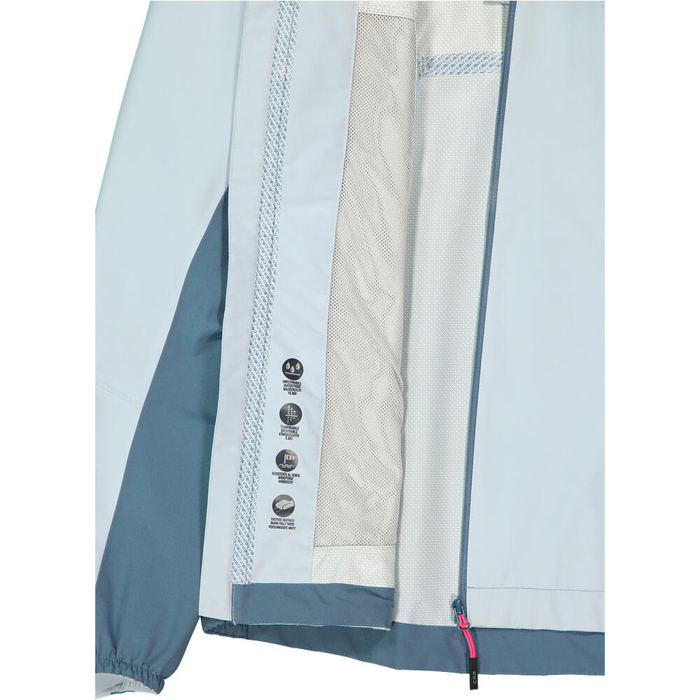 Cmp chaqueta impermeable mujer WOMAN JACKET FIX HOOD 05