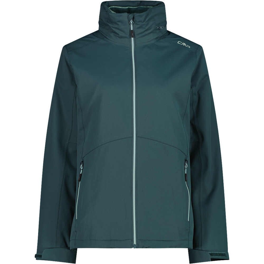 Cmp chaqueta impermeable mujer WOMAN JACKET FIX HOOD DETACHBLE INN.JACKET vista frontal