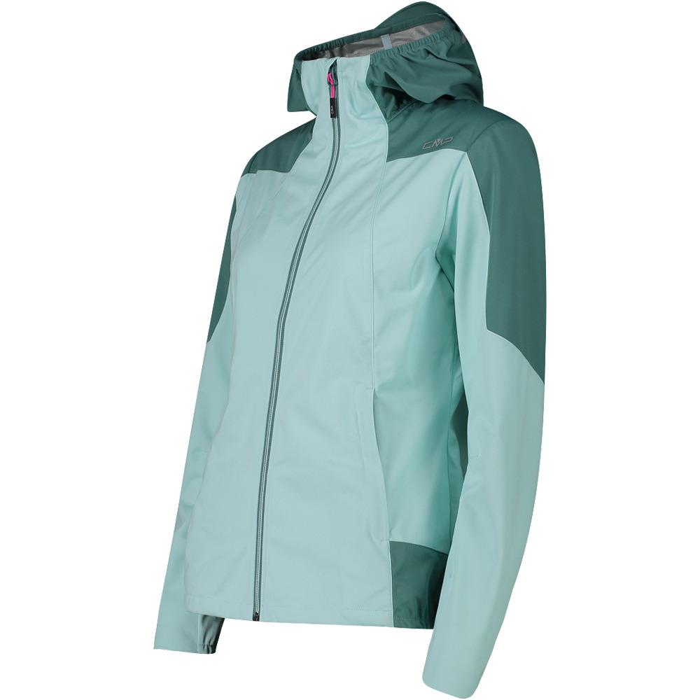 Cmp chaqueta impermeable mujer WOMAN JACKET FIX HOOD vista detalle