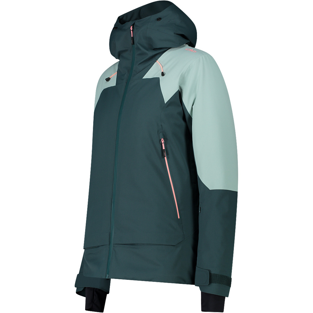 Cmp chaqueta impermeable mujer WOMAN JACKET FIX HOOD vista detalle