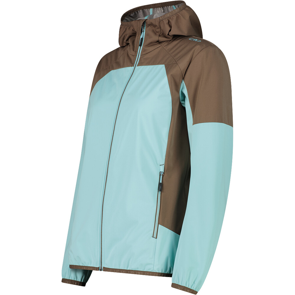 Cmp chaqueta impermeable mujer WOMAN JACKET FIX HOOD vista detalle