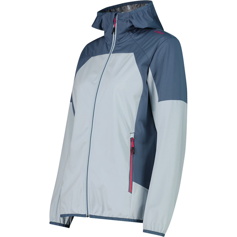 Cmp chaqueta impermeable mujer WOMAN JACKET FIX HOOD vista detalle