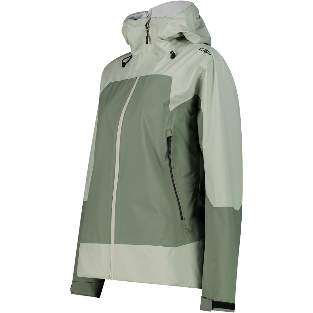Cmp chaqueta impermeable mujer WOMAN JACKET FIX HOOD vista detalle