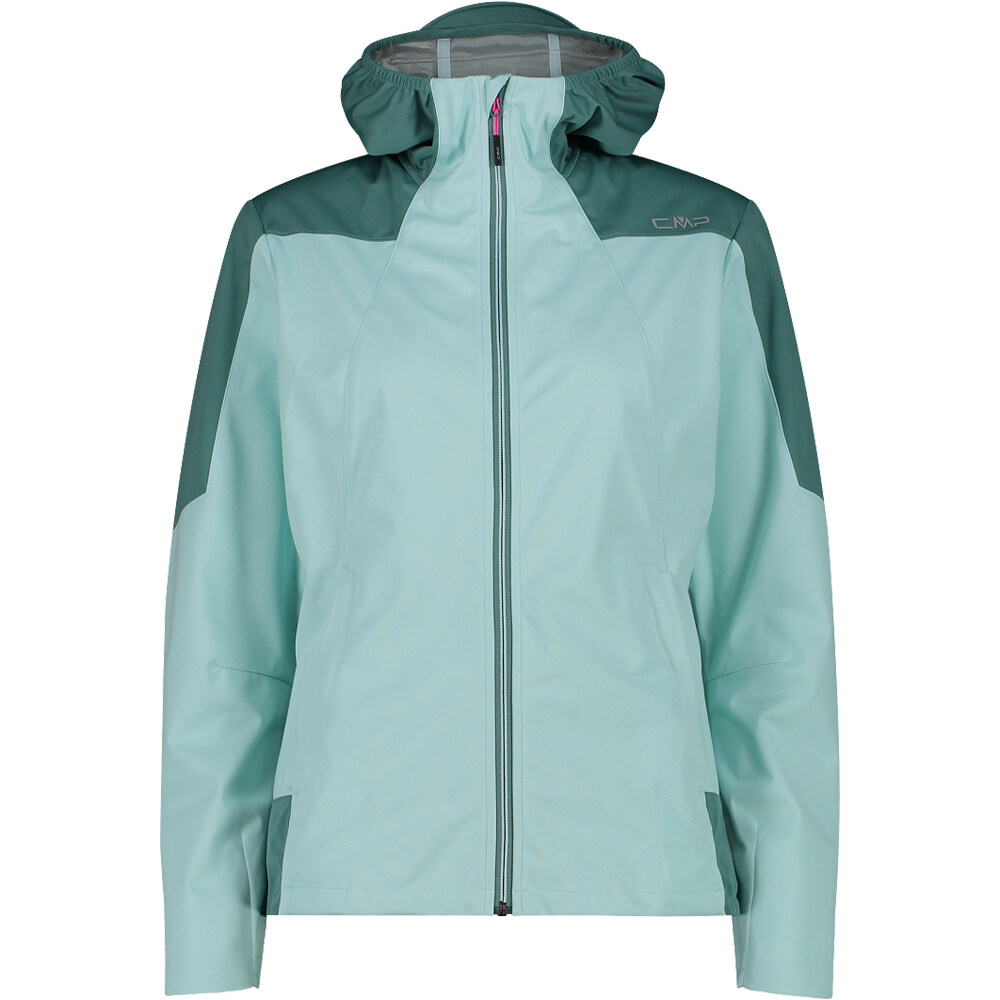 Cmp chaqueta impermeable mujer WOMAN JACKET FIX HOOD vista frontal