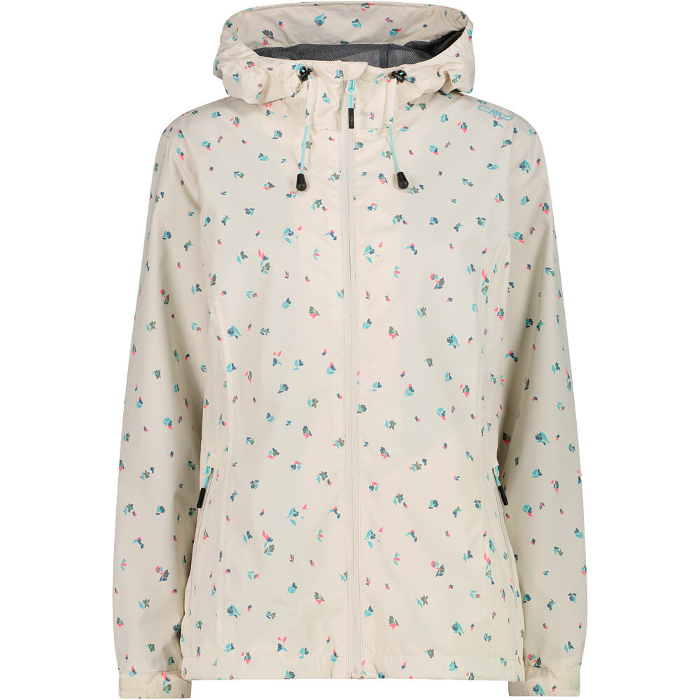 Cmp chaqueta impermeable mujer WOMAN JACKET FIX HOOD vista frontal