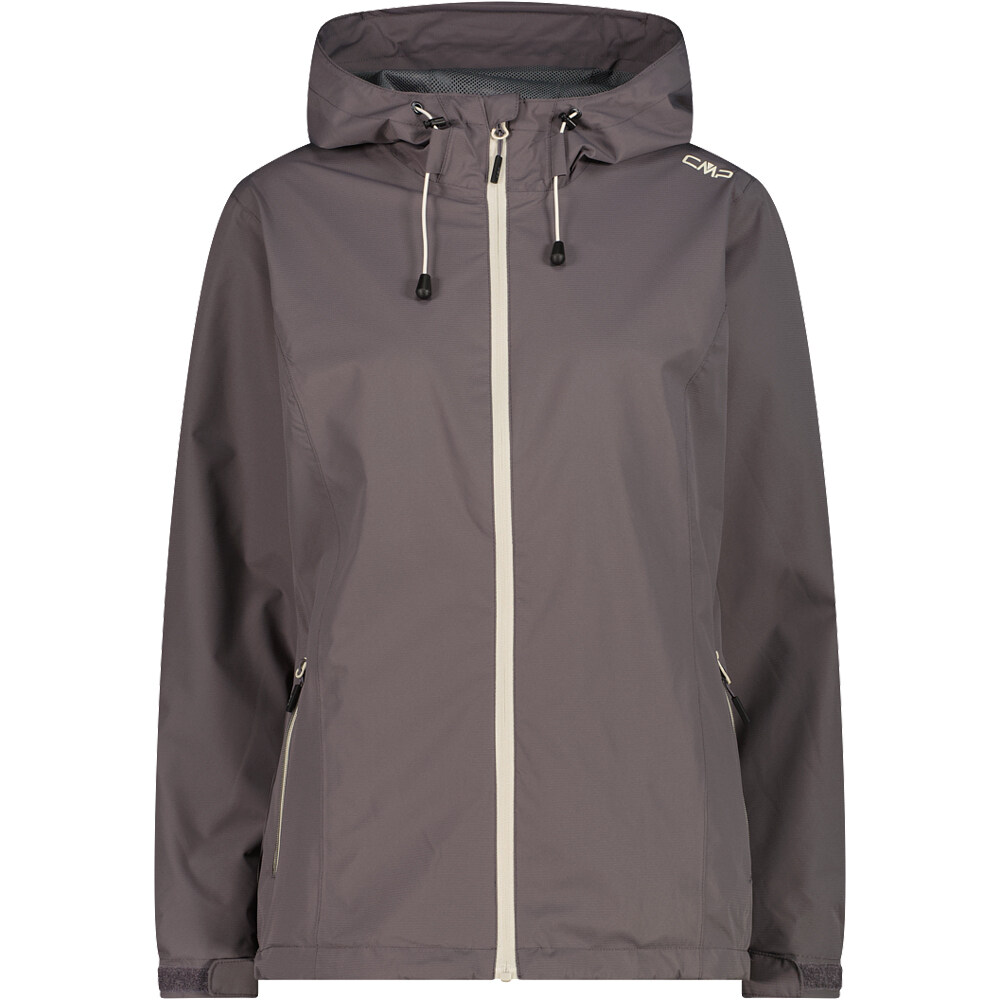 Cmp chaqueta impermeable mujer WOMAN JACKET FIX HOOD vista frontal
