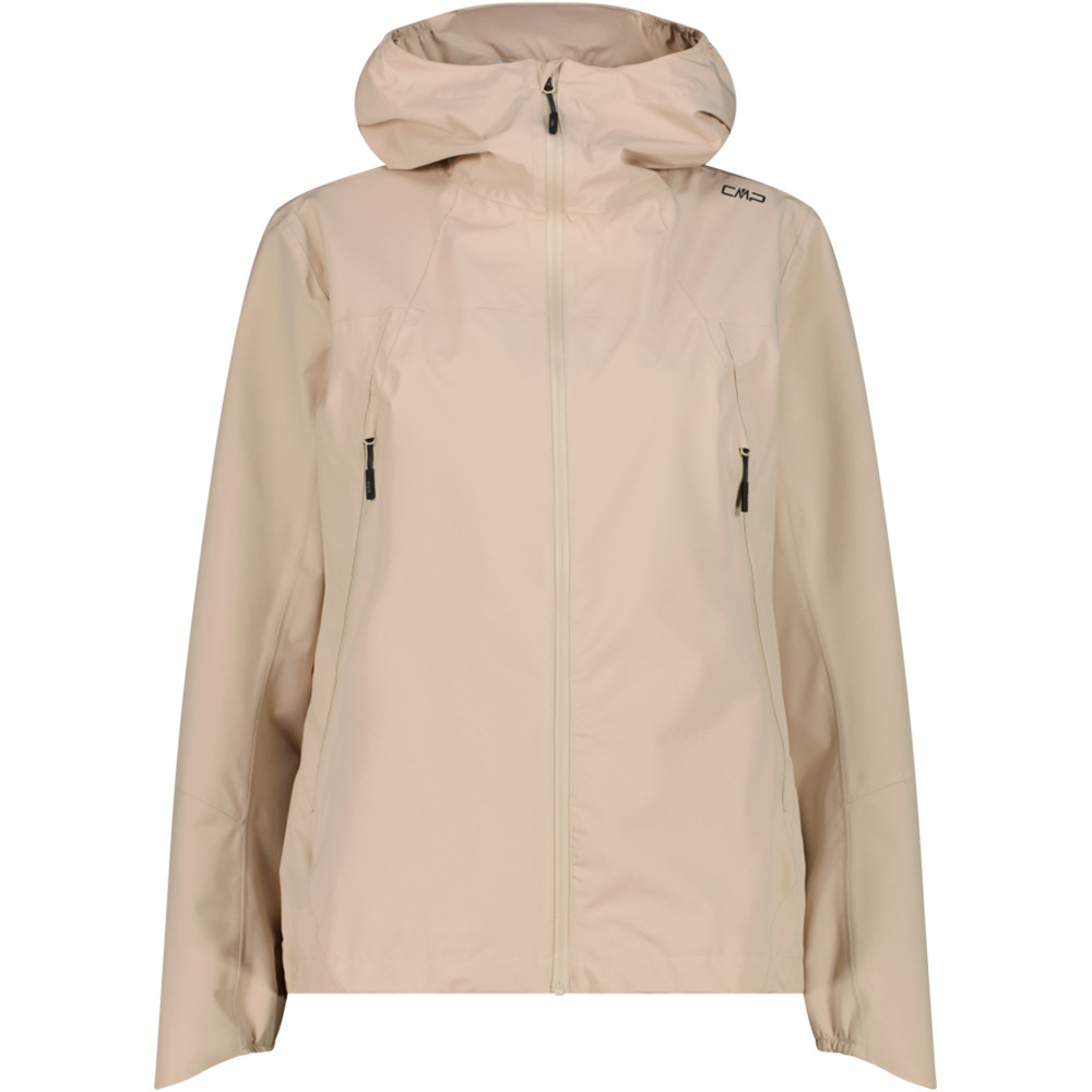 Cmp chaqueta impermeable mujer WOMAN JACKET FIX HOOD vista frontal