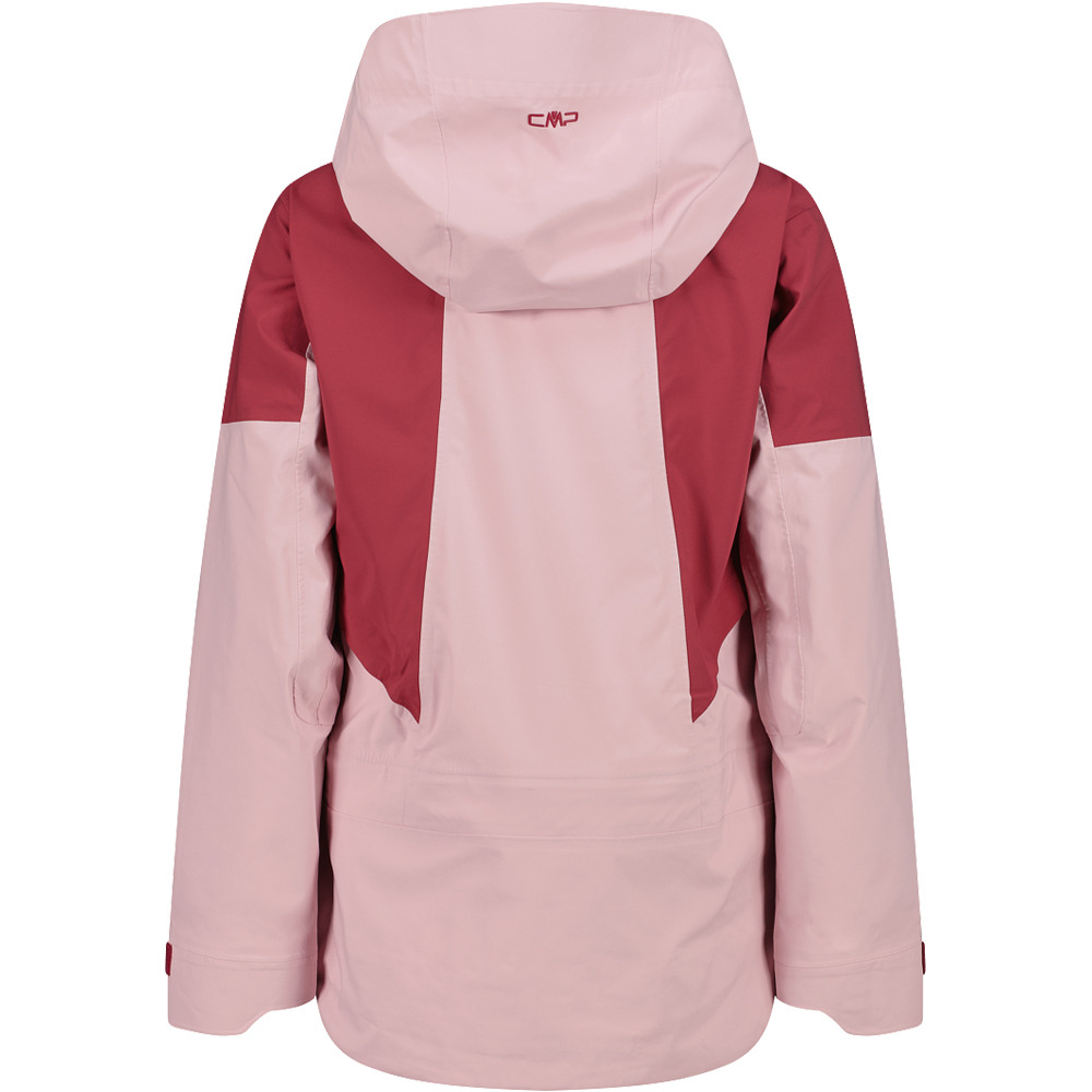 Cmp chaqueta impermeable mujer WOMAN JACKET FIX HOOD vista trasera